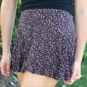 Black floral American Eagle Outfitters skirt.